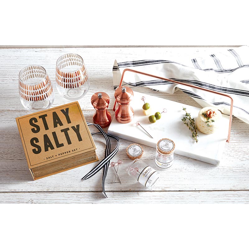 Salt + Pepper Set Book Box - Stay Salty