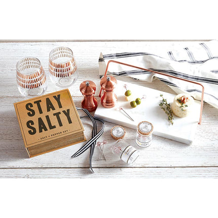 Salt + Pepper Set Book Box - Stay Salty