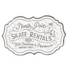 North Pole Skate Rentals Metal Sign