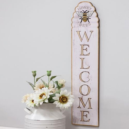 Honey Bees Welcome Wood Sign