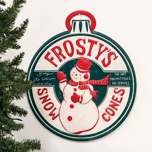 Frosty's Snow Cones Metal Sign