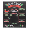 Dear Santa Metal Chalkboard Sign