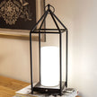 Black Metal Open Air Tri-Function LED Lantern