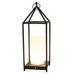 Black Metal Open Air Tri-Function LED Lantern