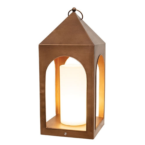 Copper Finish Open Air Tri-Function LED Lantern