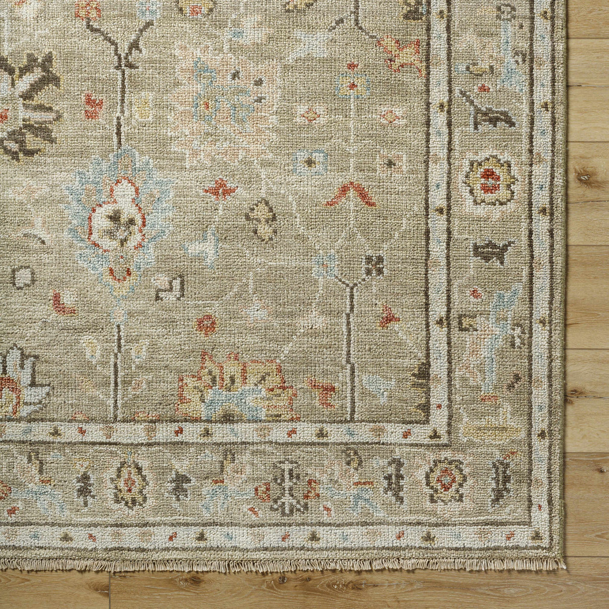 Gammad Hand Knotted Wool Area Rug - Clearance