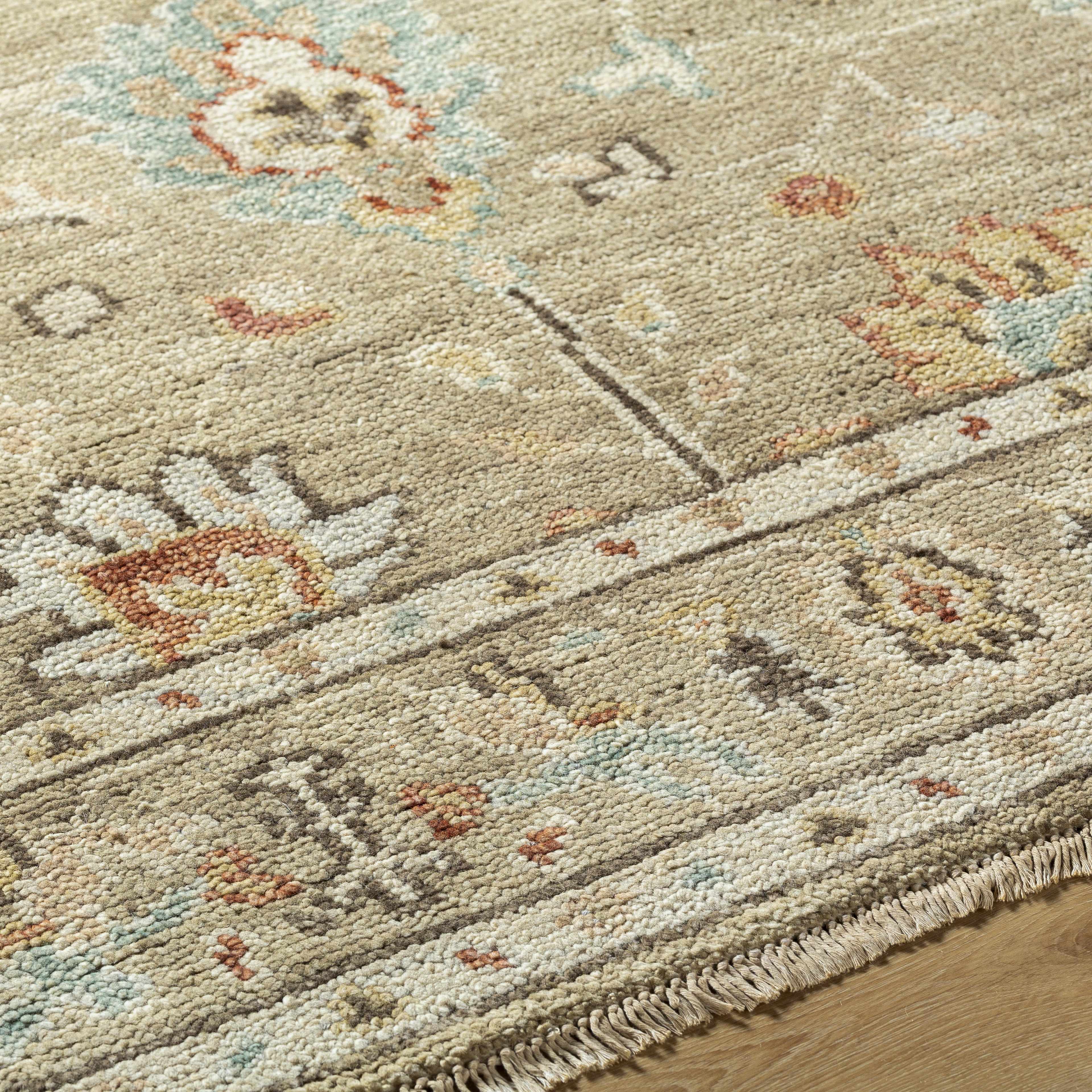 Gammad Hand Knotted Wool Area Rug - Clearance