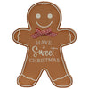 3/Set, Christmas Words Gingerbread Sitters