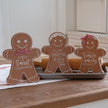 3/Set, Christmas Words Gingerbread Sitters