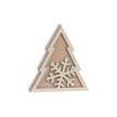 3/Set, Glittered Wooden Joy to the World & Snowflake Christmas Tree Sitters