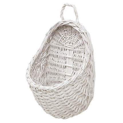 White Willow Wall Pocket Basket