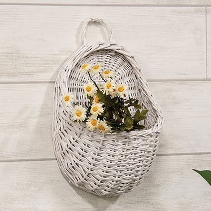 White Willow Wall Pocket Basket