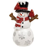 Resin Snowflake & Cardinal Friends Snowman