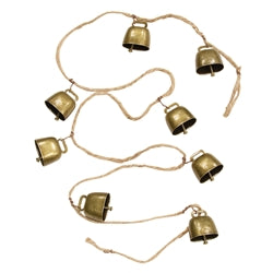 Golden Cowbells Garland - 5 Ft.