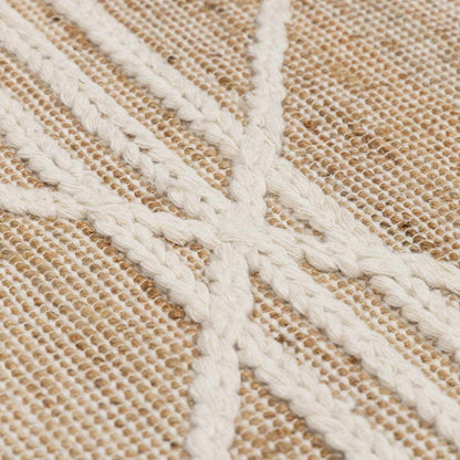 Gulnur Natural Jute&amp;Wool Trellis Rug - Clearance