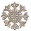 2/Set, Rustic White Wooden Snowflakes