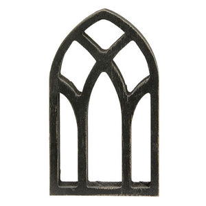 Small Distressed Black Wooden Gothic Frame