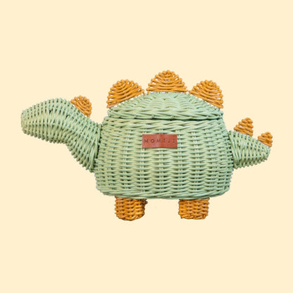 Dinosaur Basket Small - Mint Green