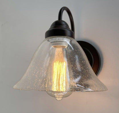 HEAVY SEEDED Antique Glass 1960&