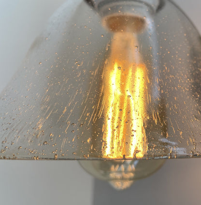 HEAVY SEEDED Antique Glass 1960&