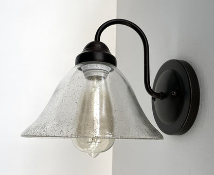 HEAVY SEEDED Antique Glass 1960&