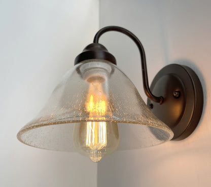 HEAVY SEEDED Antique Glass 1960&