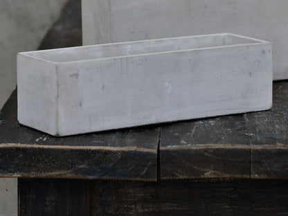 Low &amp; Mid Rectangular Concrete Planter By Plantatorem