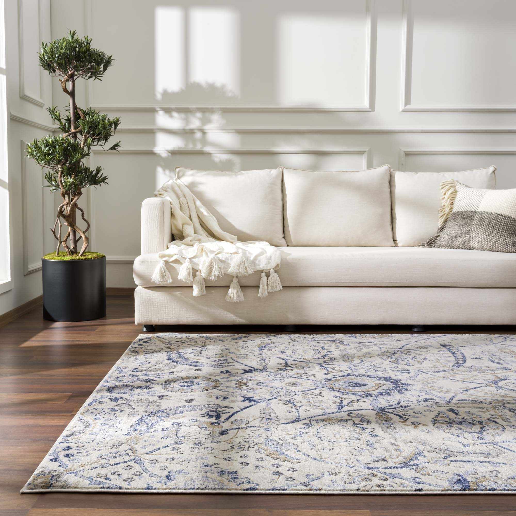 Georgiana Blue &amp; Beige Oushak Rug