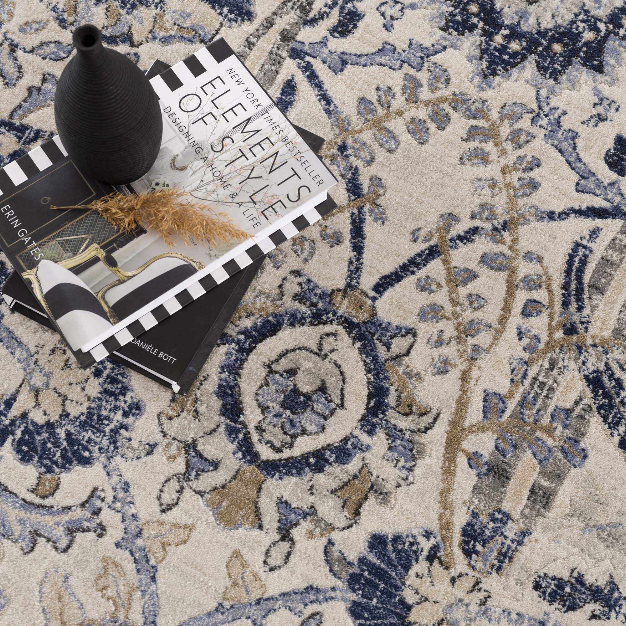 Georgiana Blue &amp; Beige Oushak Rug