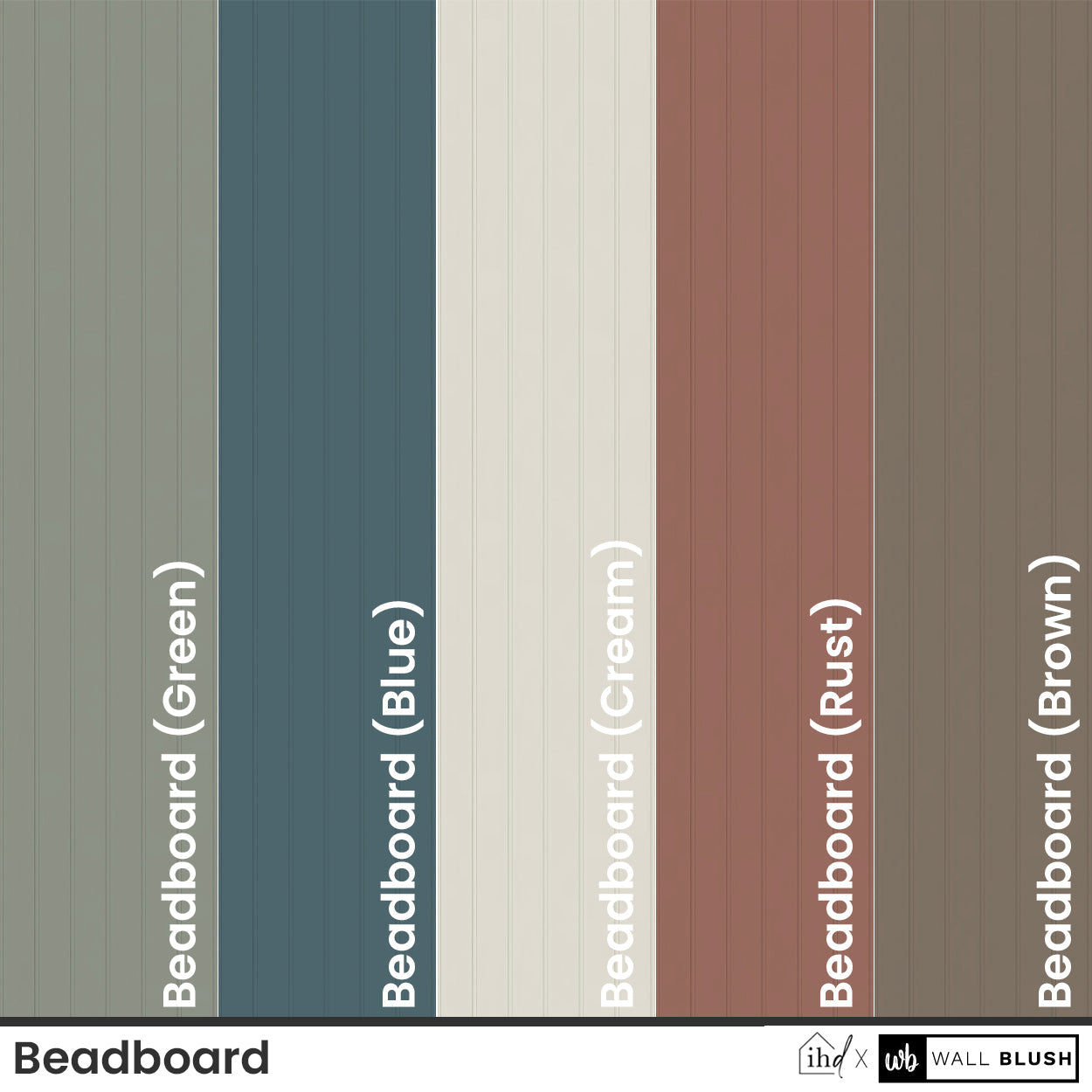 Beadboard (Green) Wallpaper