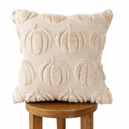 Beige Pumpkin Pillow Cover