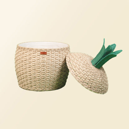 Pineapple Storage Basket Large - Natural