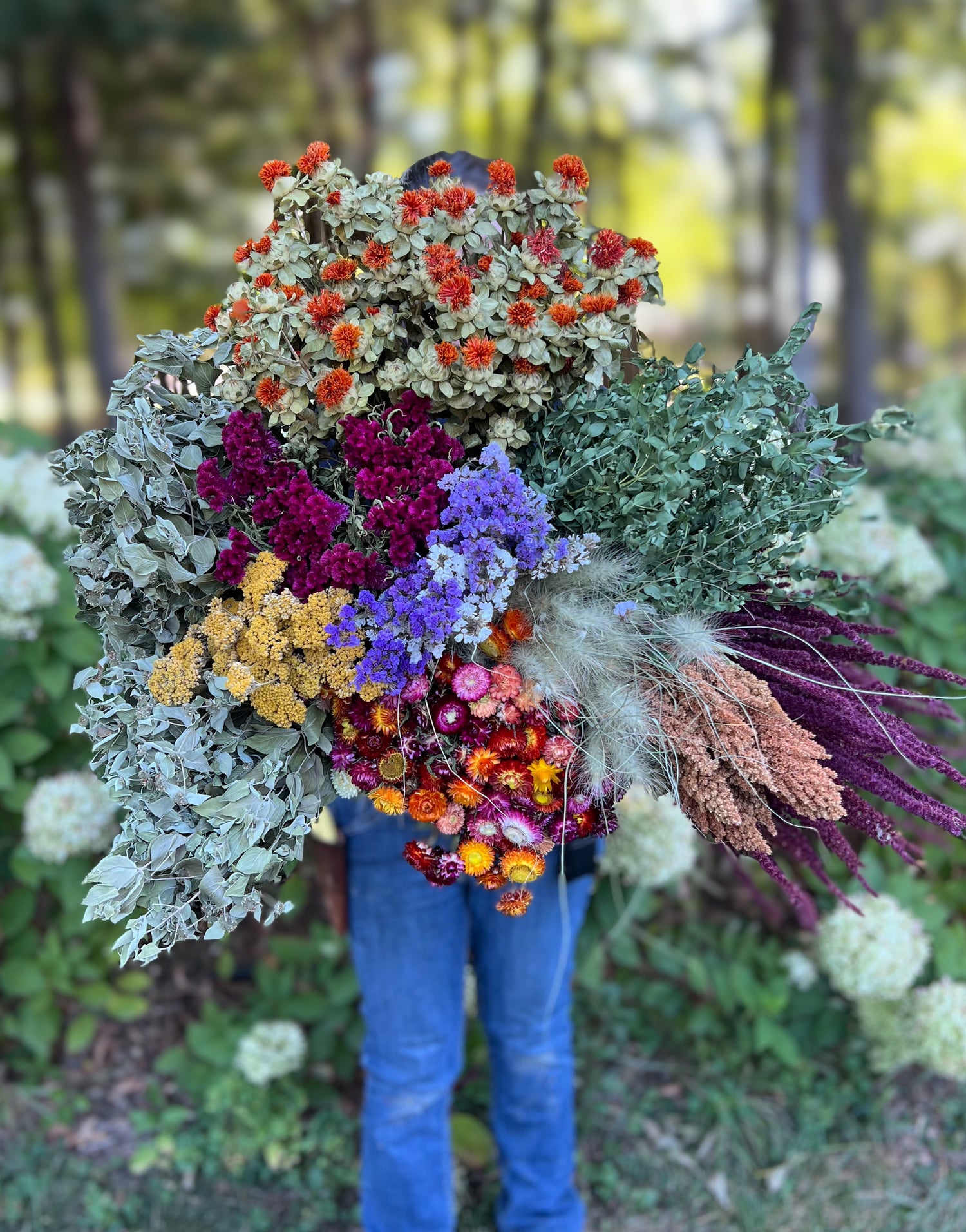 Dried Flowers Box Lot-Bright &amp; Cheery