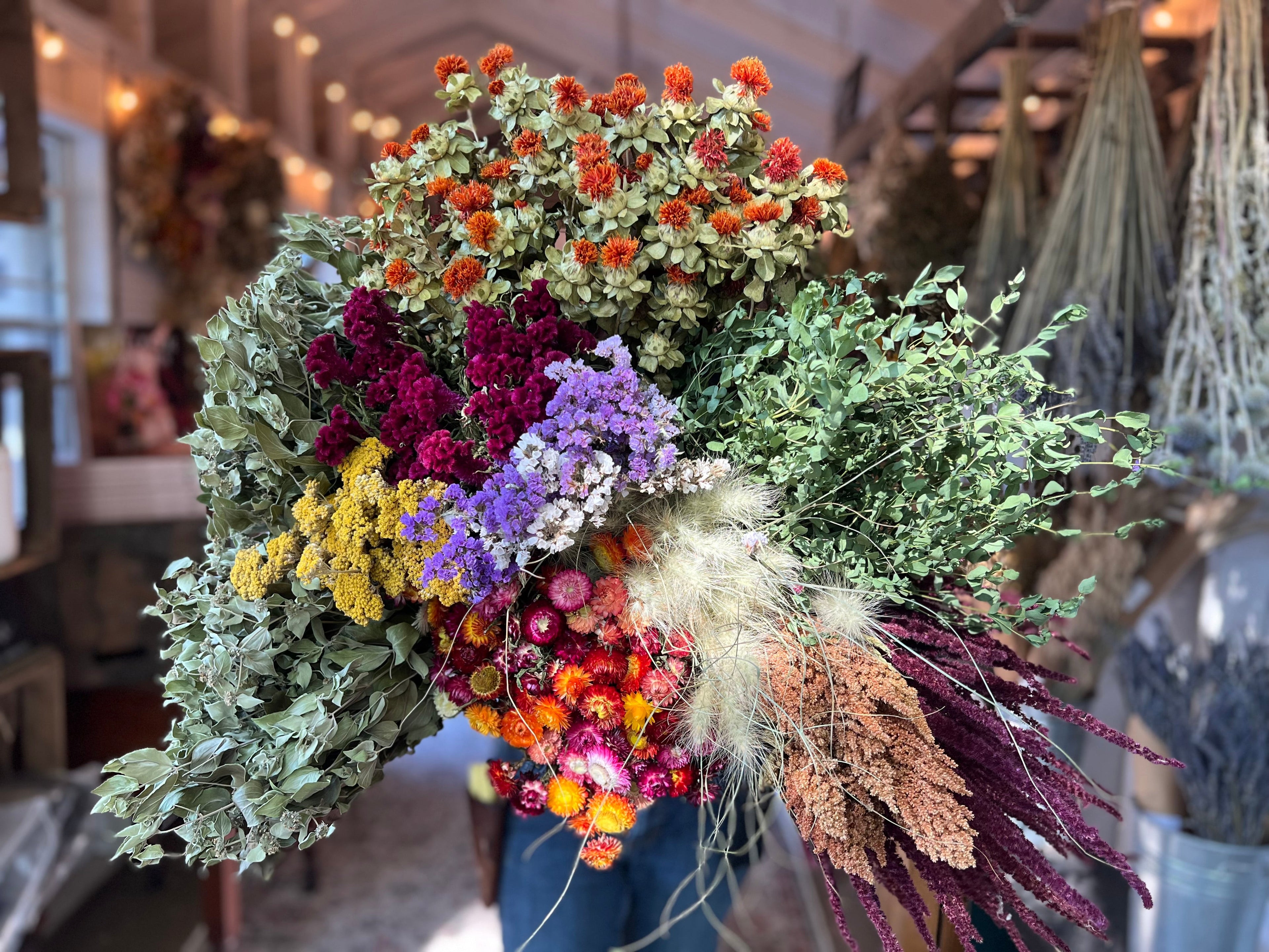 Dried Flowers Box Lot-Bright &amp; Cheery
