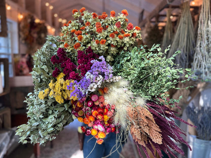Dried Flowers Box Lot-Bright &amp; Cheery