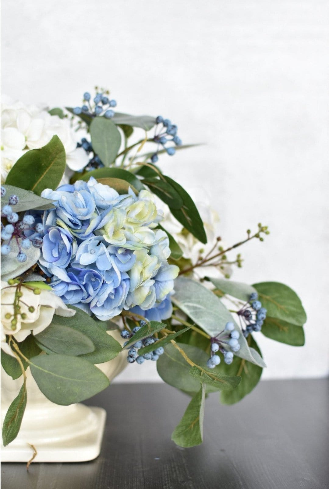 24" Faux Eucalyptus Leaf Stem