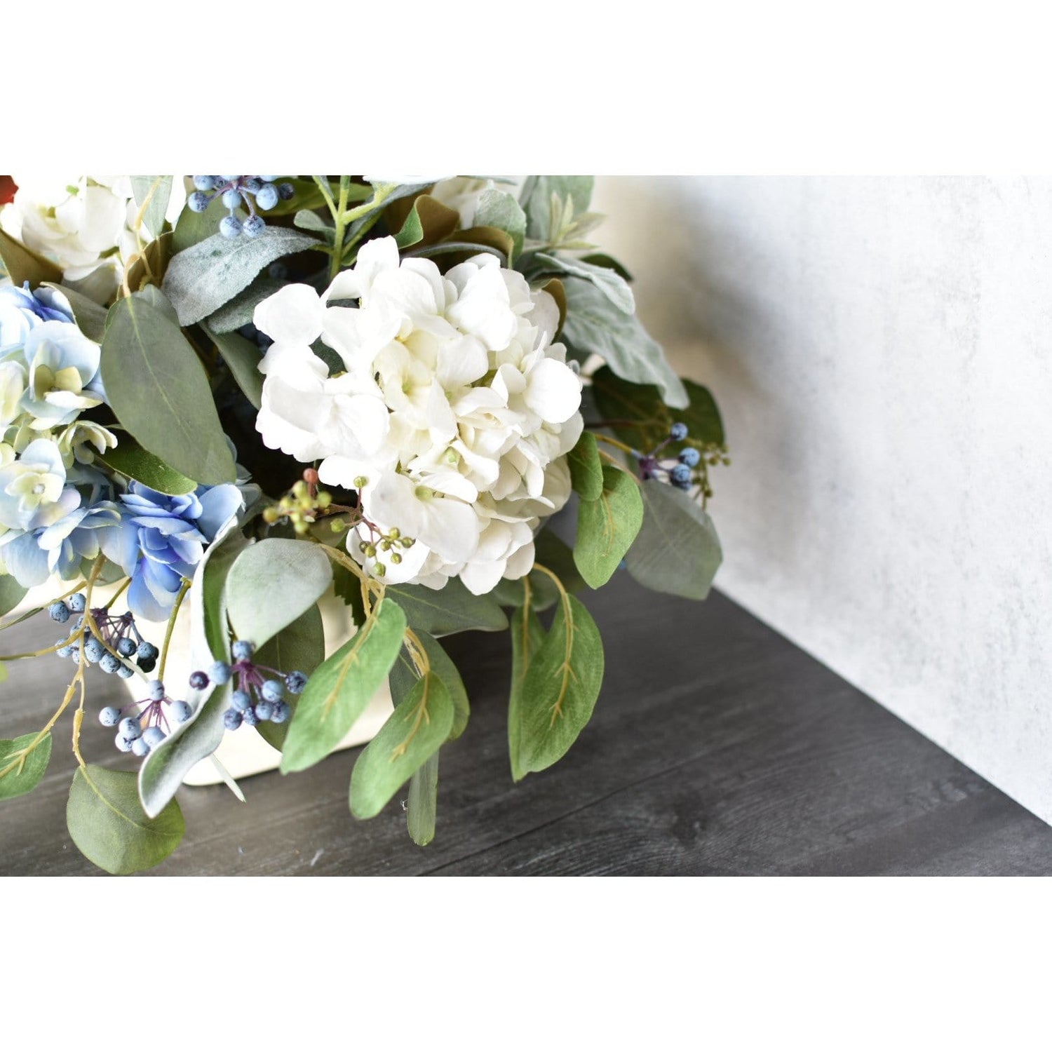 24" Faux Eucalyptus Leaf Stem