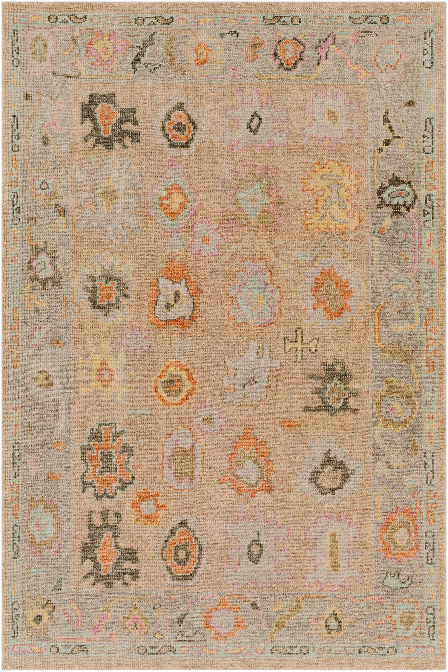 Ina Hand Knotted Wool &amp; Cotton Area Rug - Clearance