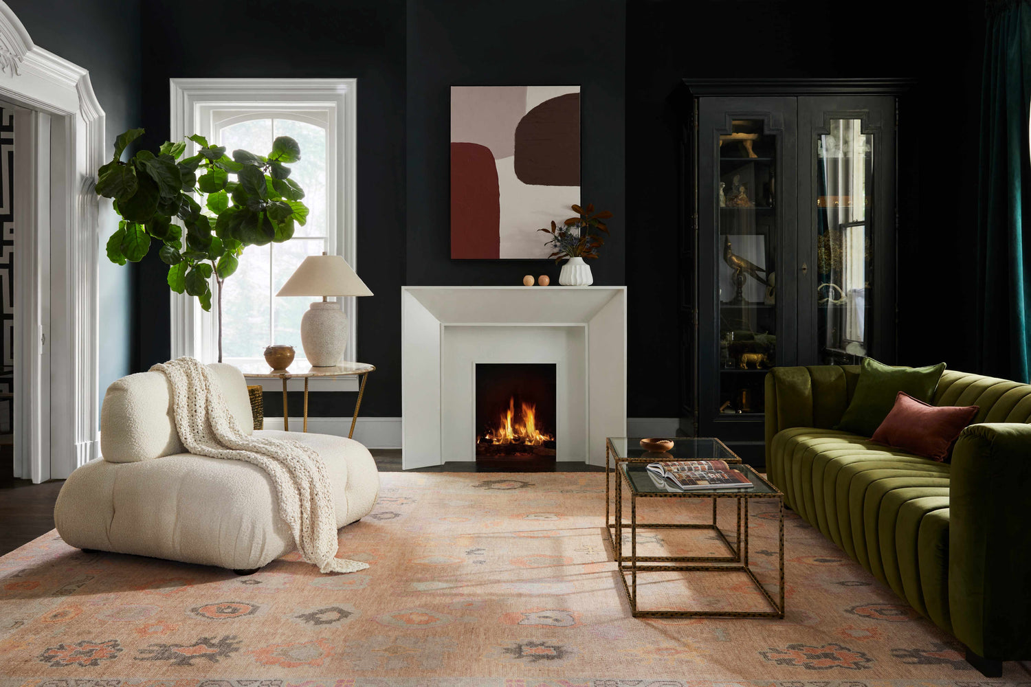 Ina Hand Knotted Wool &amp; Cotton Area Rug - Clearance