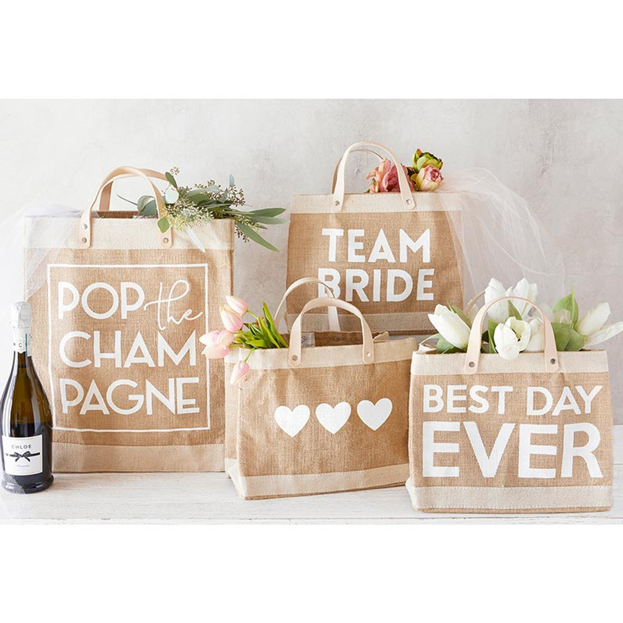 Mini Market Tote - Hearts