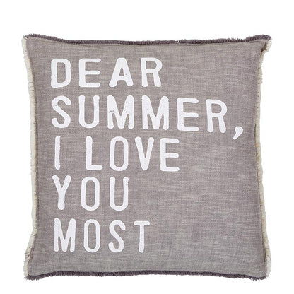 Face to Face Euro Pillow - Dear Summer I love You Most