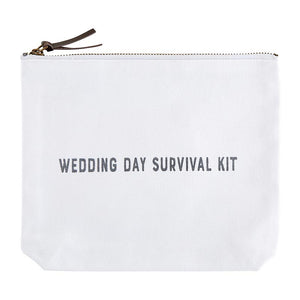 Canvas Zip Pouch - Wedding Day Survival Kit (Set of 2)
