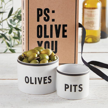 Olive Bowl Set Book Box - PS. Olive You