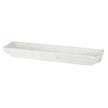 Paulownia Wood Rectangle Tray - White