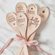 Wooden Baking Spoons - Santa's Cookie Tester - Set of 2