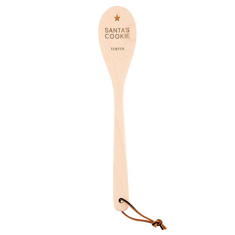 Wooden Baking Spoons - Santa's Cookie Tester - Set of 2