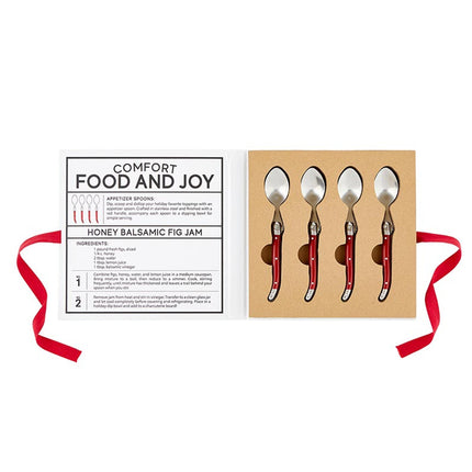 Red Charcuterie Spoons Book Box - Comfort and Joy