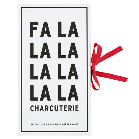 Red Charcuterie Essentials Book Box - Fa La La