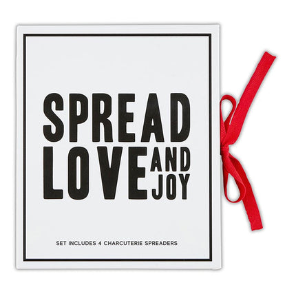 Red Charcuterie Spreaders Book Box - Spread Love and Joy