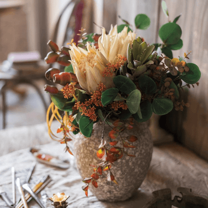 Mountian Oriole Autumn Art King Protea Bouquet